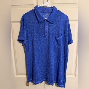 Voila St-Barth Gustavia men’s large polo shirt blue